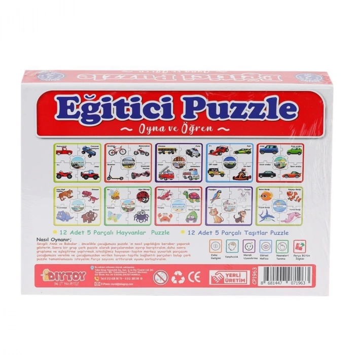 7196 Çark Puzzle Hayvanlar