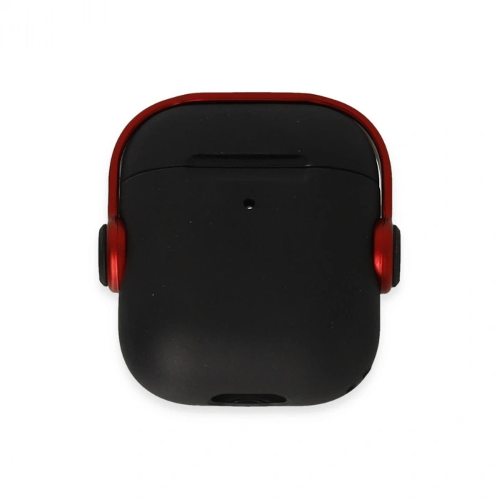 Airpods 2 (2.nesil) Cool Kılıf - Siyah-kırmızı