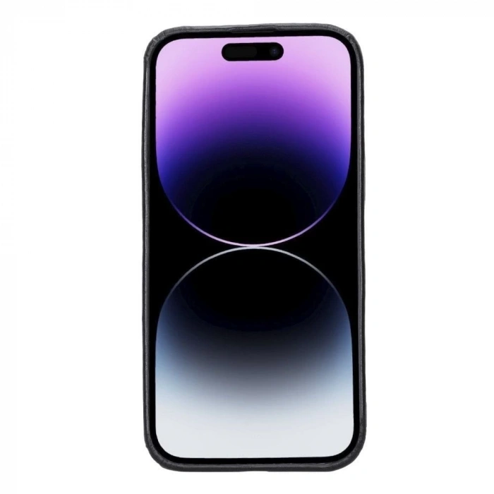 Apple İphone 14 Pro Max Uyumlu Deri Arka Kapak Rock Rst1
