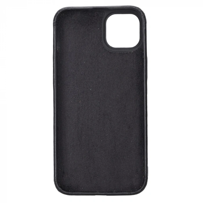 Apple İphone 15 Plus Uyumlu Deri Arka Kapak Rock Rst1