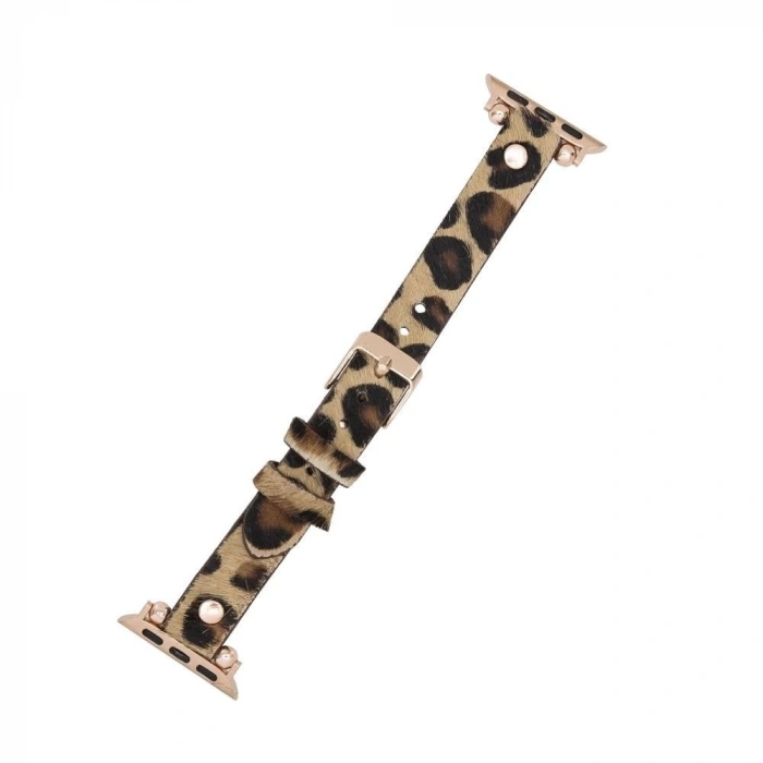 Apple Watch Uyumlu Deri Kordon 38-40-41mm Rt Leo1n