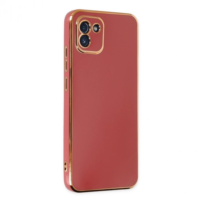 Galaxy A03 Kılıf Volet Silikon - Kırmızı