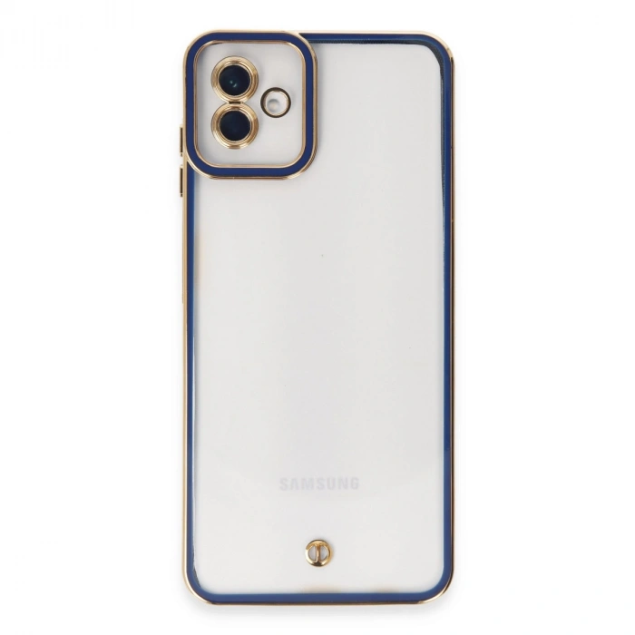 Galaxy A04 Kılıf Liva Lens Silikon - Mavi