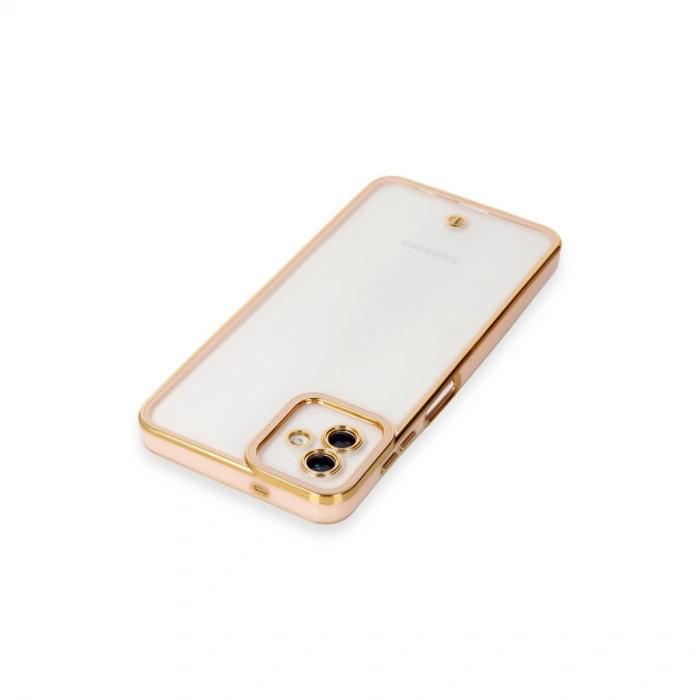 Galaxy A04 Kılıf Liva Lens Silikon - Rose