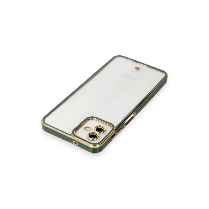 Galaxy A04 Kılıf Liva Lens Silikon - Yeşil