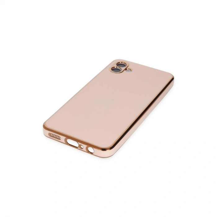 Galaxy A04 Kılıf Volet Silikon - Pembe