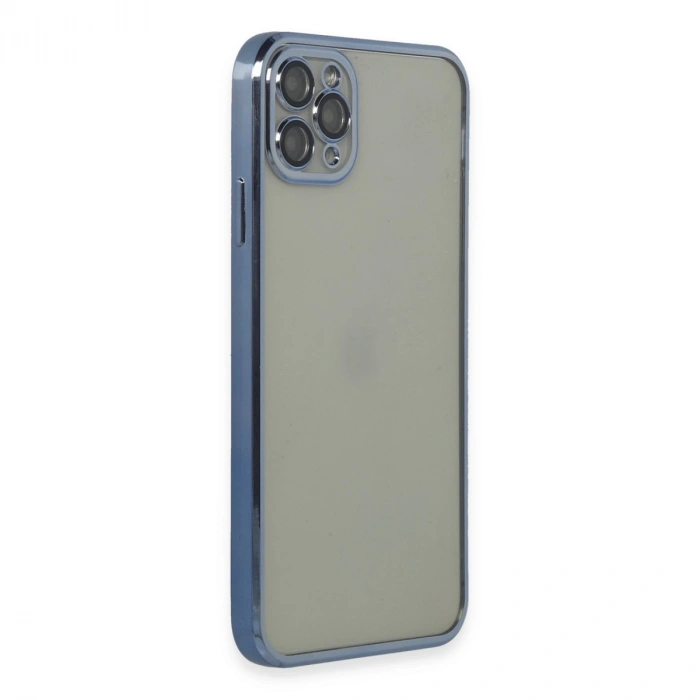 İphone 11 Pro Max Kılıf Razer Lensli Silikon - Açık Mavi