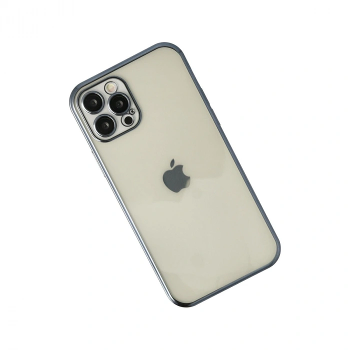 İphone 12 Pro Kılıf Razer Lensli Silikon - Lacivert