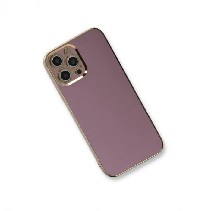 İphone 12 Pro Kılıf Volet Silikon - Mor