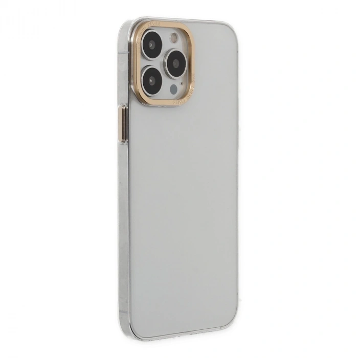 İphone 13 Pro Kılıf Anka Pc Sert Metal Kapak - Şeffaf