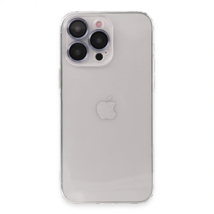 İphone 13 Pro Kılıf Luko Lens Silikon - Sierra Blue