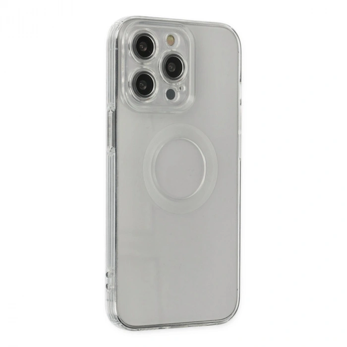 İphone 13 Pro Kılıf Santa Lens Silikon - Şeffaf