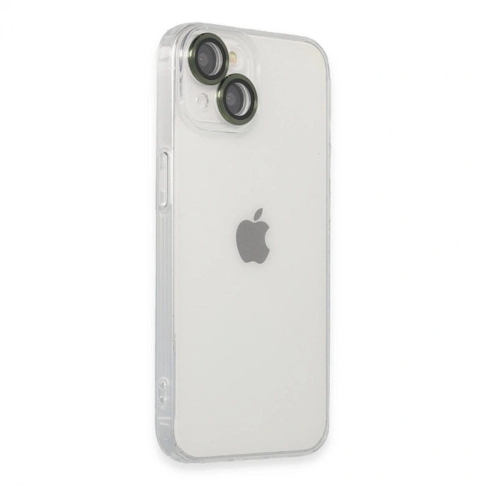 İphone 14 Kılıf Luko Lens Silikon - Yeşil