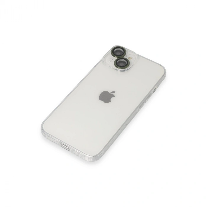 İphone 14 Kılıf Luko Lens Silikon - Yeşil