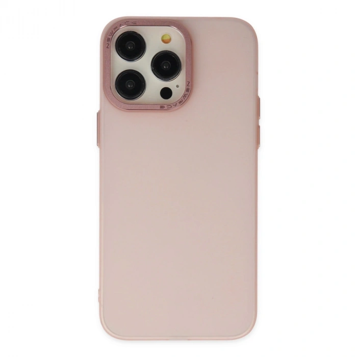 İphone 14 Pro Kılıf Modos Metal Kapak - Pembe