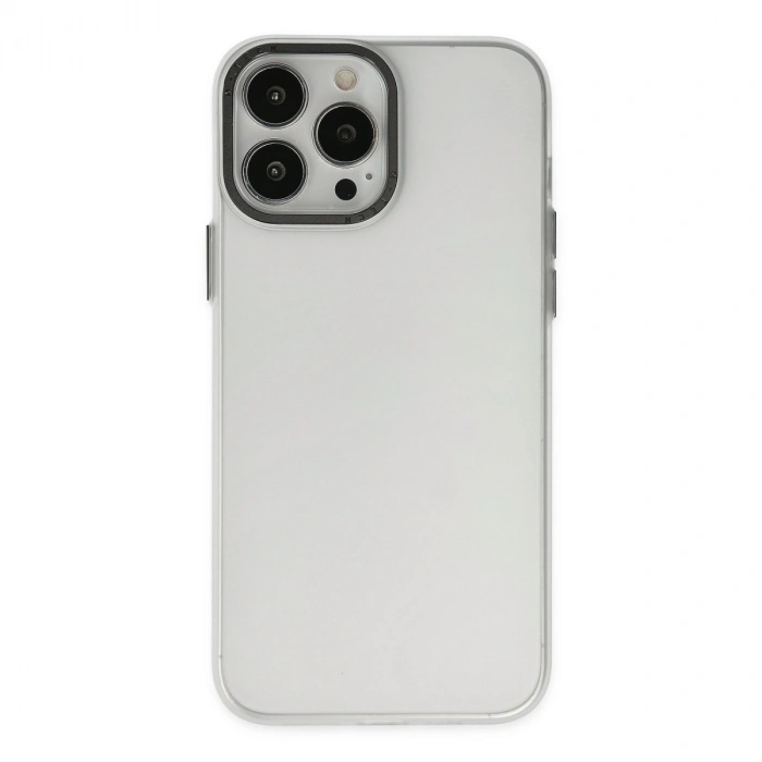 İphone 14 Pro Kılıf Modos Metal Kapak - Şeffaf