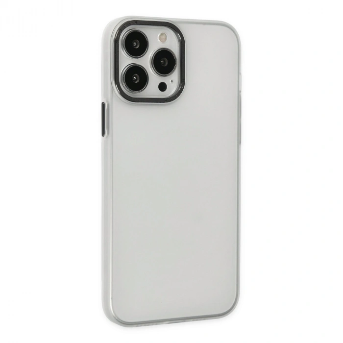 İphone 14 Pro Kılıf Modos Metal Kapak - Şeffaf