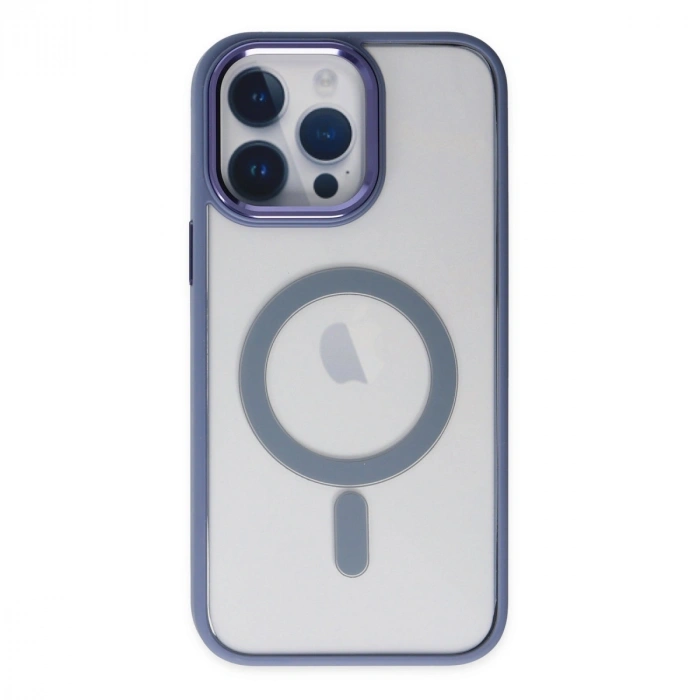 İphone 14 Pro Kılıf Room Magneticsafe Silikon - Sierra Blue