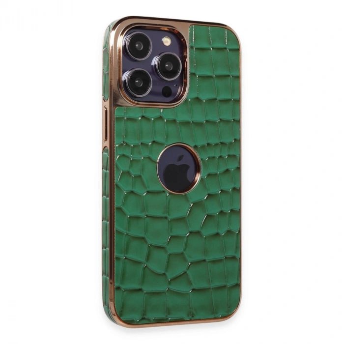 İphone 14 Pro Kılıf Snake Kapak - Koyu Yeşil