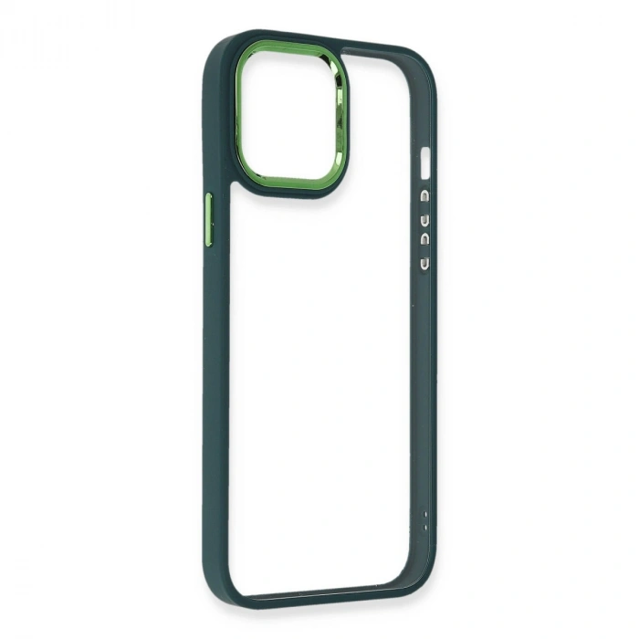 İphone 14 Pro Max Kılıf Dora Kapak - Haki Yeşil