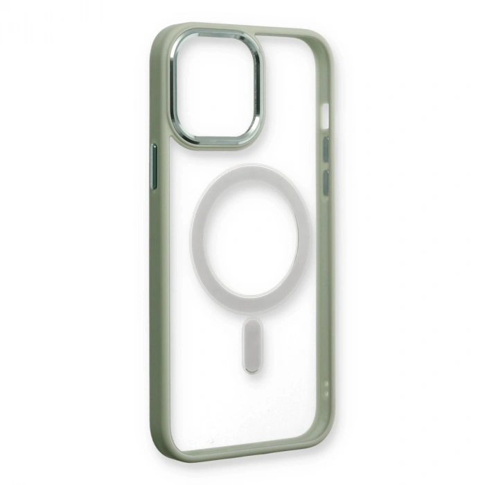 İphone 14 Pro Max Kılıf Room Magneticsafe Silikon - Su Yeşili