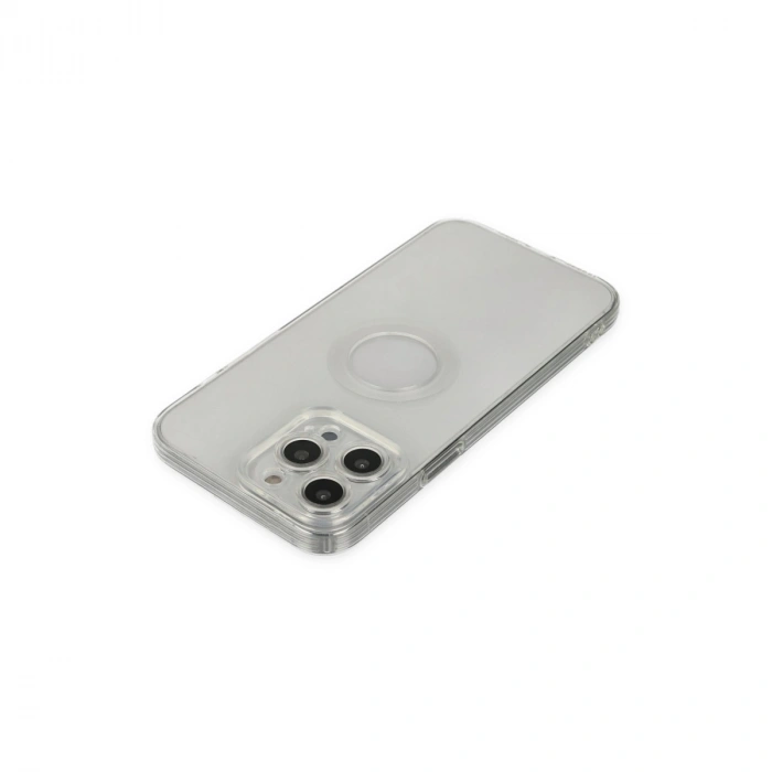İphone 14 Pro Max Kılıf Santa Lens Silikon - Şeffaf
