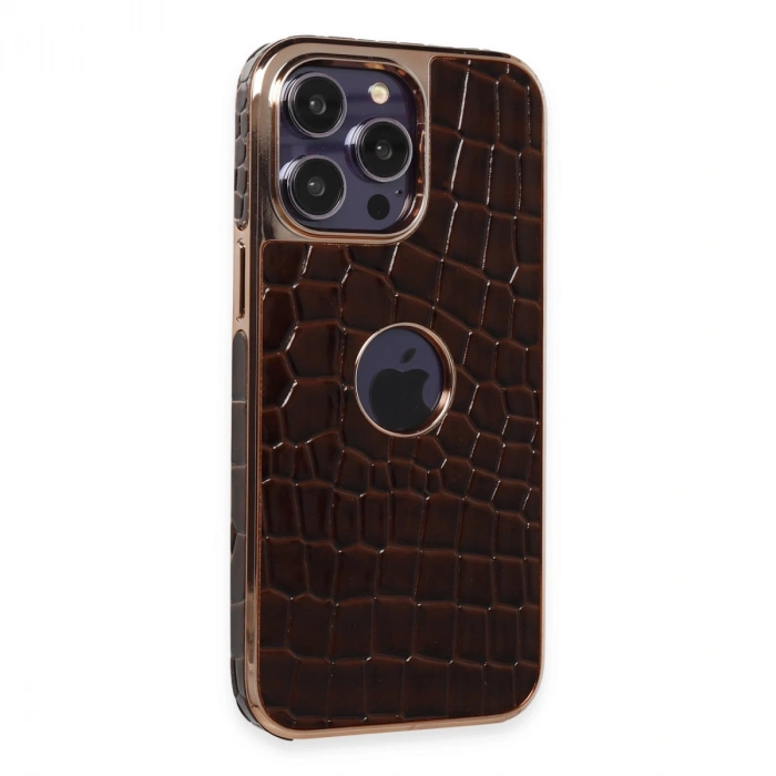 İphone 14 Pro Max Kılıf Snake Kapak - Bordo