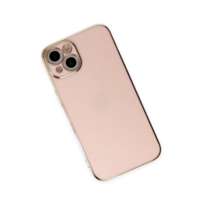 İphone 15 Kılıf Volet Silikon - Pembe