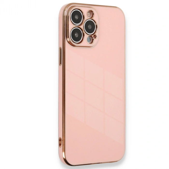 İphone 15 Pro Kılıf Volet Silikon - Pembe