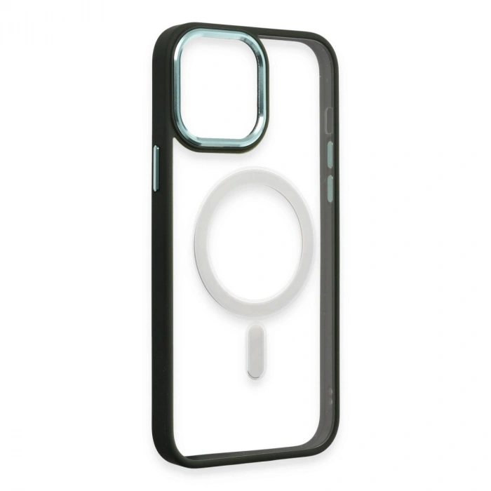 İphone 15 Pro Max Kılıf Room Magneticsafe Silikon - Köknar Yeşili