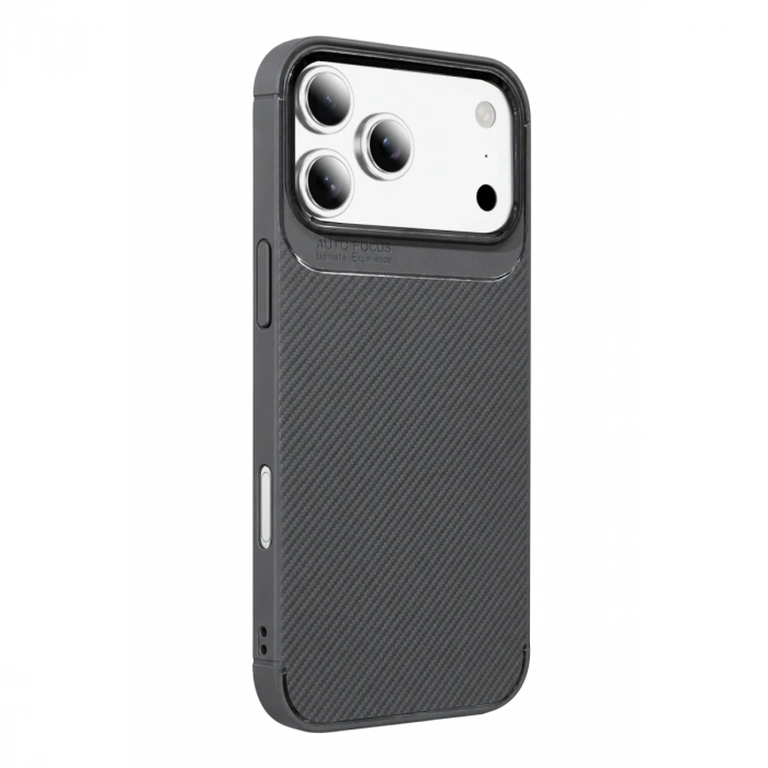 İphone 18 Pro Auto Focus Karbon Kapak - Gri