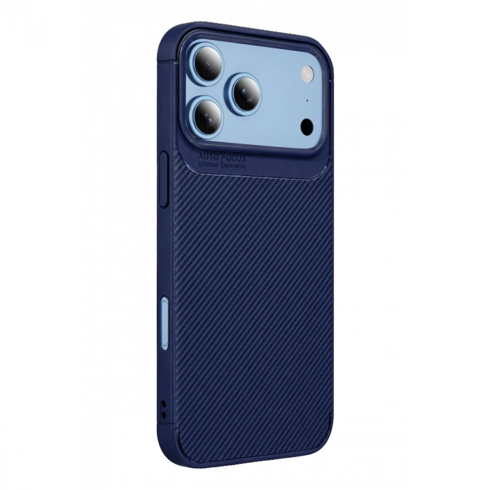 İphone 18 Pro Auto Focus Karbon Kapak - Lacivert