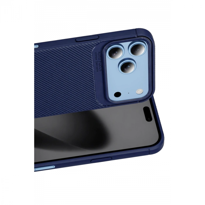İphone 18 Pro Max Auto Focus Karbon Kapak - Lacivert
