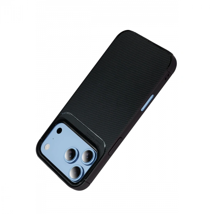İphone 18 Pro Max Auto Focus Karbon Kapak - Siyah