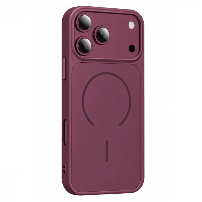 İphone 18 Pro Max Azus Magsafe Kapak - Bordo