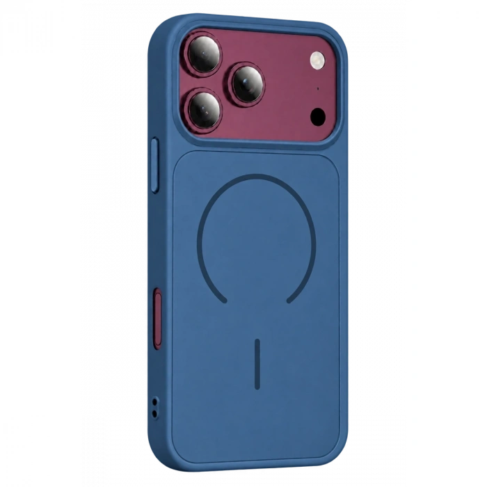 İphone 18 Pro Max Azus Magsafe Kapak - Mavi