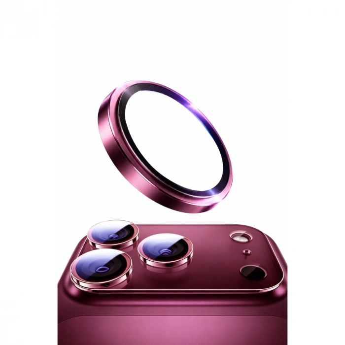 İphone 18 Pro Max Bilvis Titan Kamera Lens - Bordo