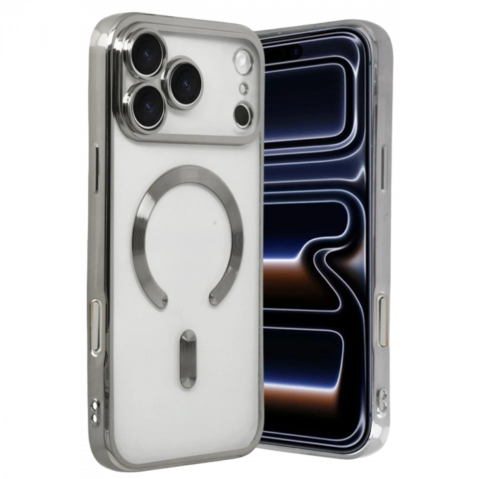 İphone 18 Pro Max Kross Magneticsafe Kapak - Gümüş