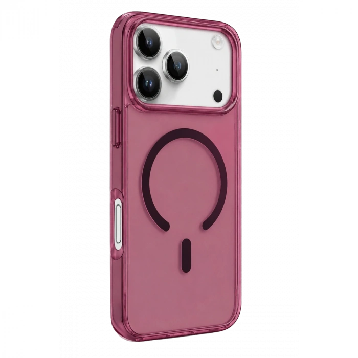 İphone 18 Pro Pc Real Magsafe Kapak - Bordo