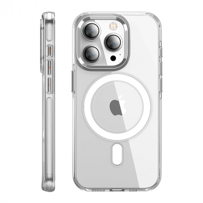 Joko Apple İphone 15 Pro Max Kılıf Crystal Magsafe Kapak - Şeffaf