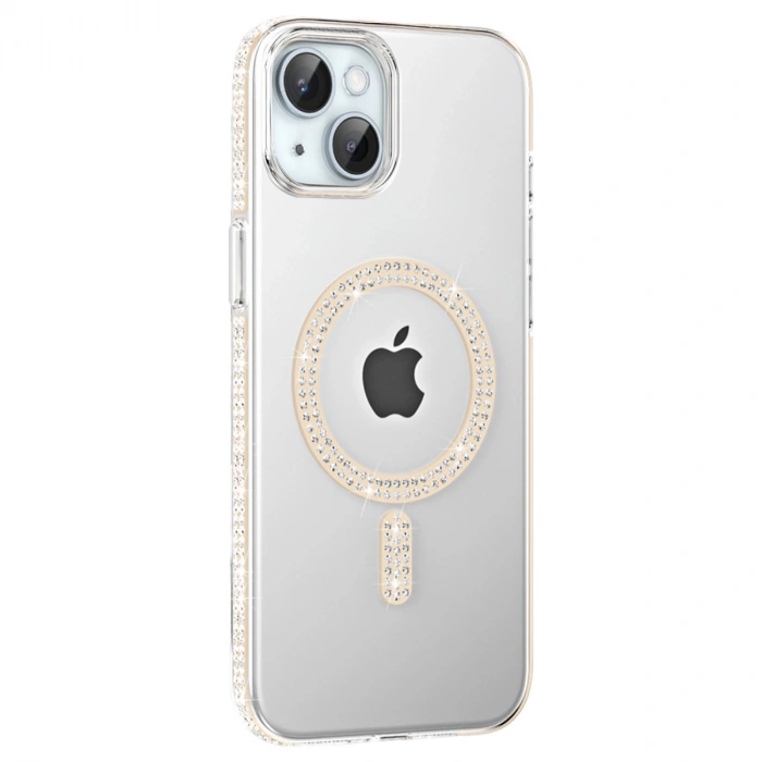 Joko  İphone 14 Move Taşlı Magsafe Kapak - Pembe
