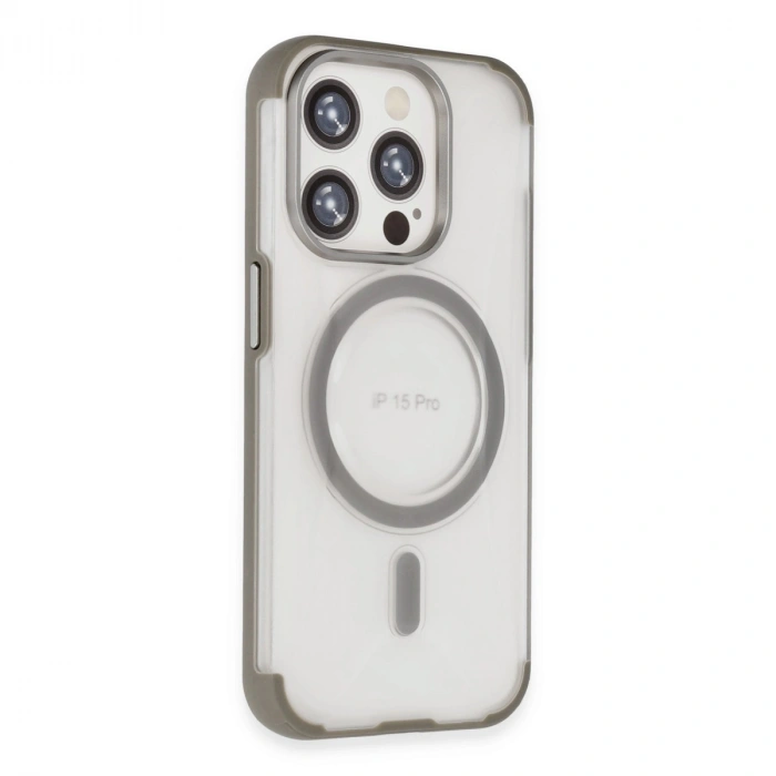 Joko  İphone 15 Pro Max Hilton Magsafe Kapak - Titan Gri