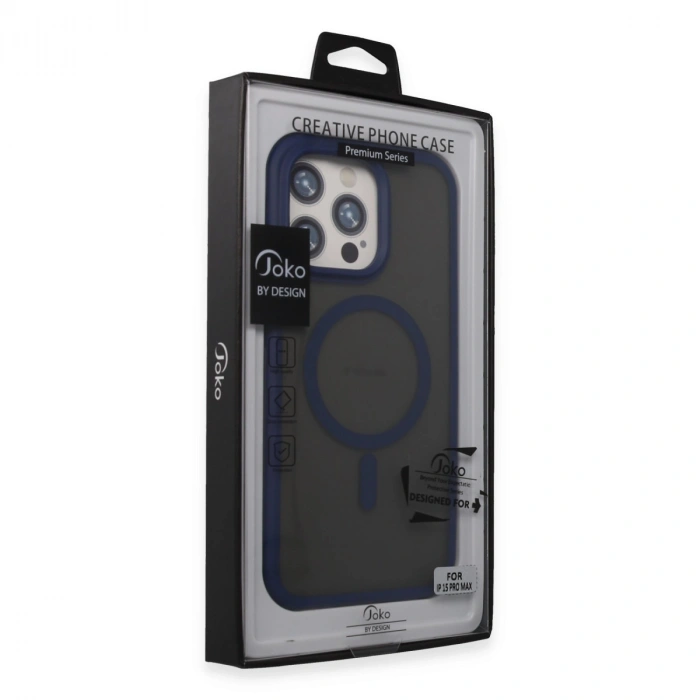 Joko  İphone 15 Pro Max Toras Airbag Magsafe Kapak - Lacivert
