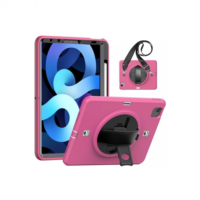 Newface Apple İpad Pro 11 (2020) Kılıf Strap-c Otterbox Tablet Kapak - Pembe