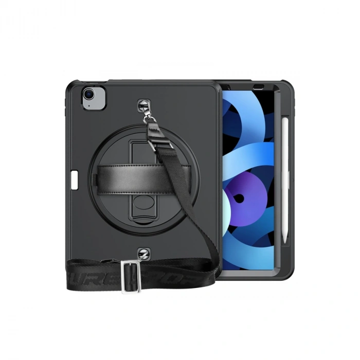 Newface Apple İpad Pro 11 (2020) Kılıf Strap-c Otterbox Tablet Kapak - Siyah