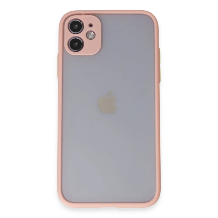 Newface Apple İphone 11 Kılıf Montreal Silikon Kapak - Pembe