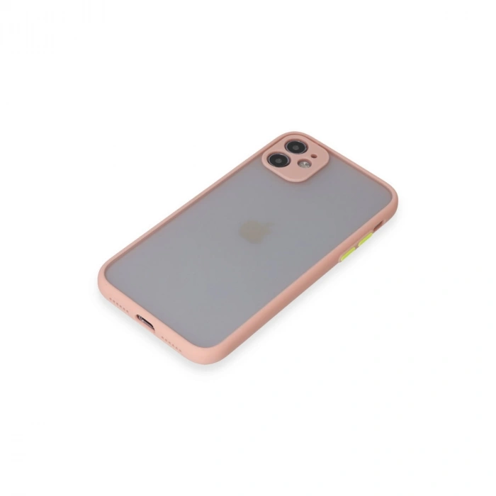 Newface Apple İphone 11 Kılıf Montreal Silikon Kapak - Pembe