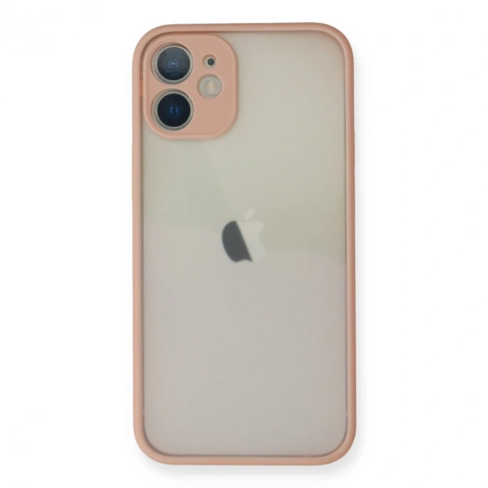 Newface Apple İphone 11 Pro Max Kılıf Montreal Silikon Kapak - Pembe
