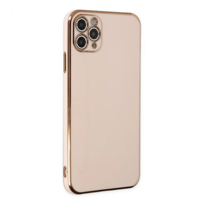 Newface Apple İphone 11 Pro Max Kılıf Volet Silikon - Pembe