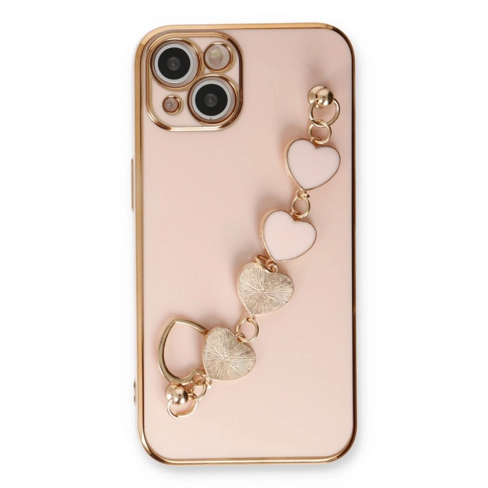 Newface Apple İphone 14 Kılıf Esila Silikon - Pudra